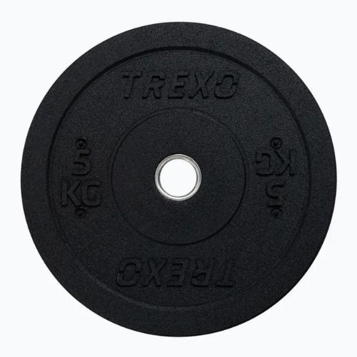 TREXO olimpiniai svarmenys su buferiu juodi TRX-BMP005 5 kg