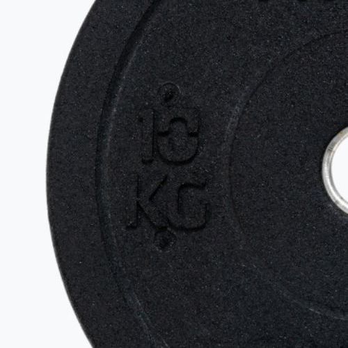 XTREXO olimpiniai svarmenys su buferiu juodi TRX-BMP010 10 kg