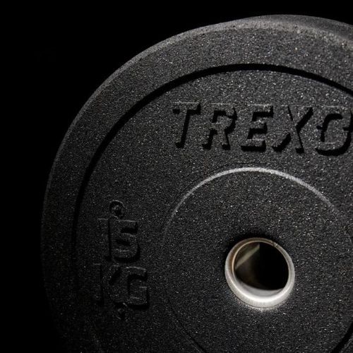 TREXO olimpinis svoris juodos spalvos TRX-BMP015 15 kg