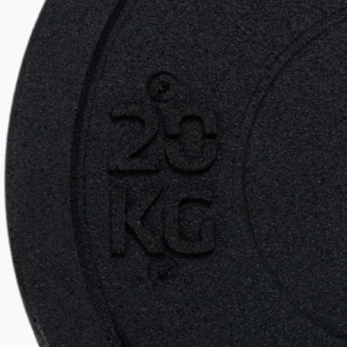 XTREXO olimpiniai svarmenys su buferiu juodi TRX-BMP020 20 kg