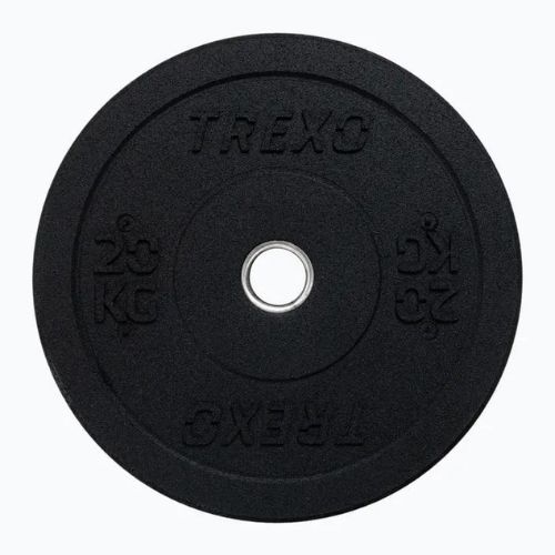 TREXO olimpiniai svarmenys su buferiu juodi TRX-BMP020 20 kg
