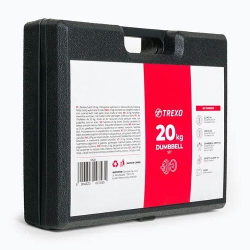 TREXO 20 kg hantelių rinkinys DK20