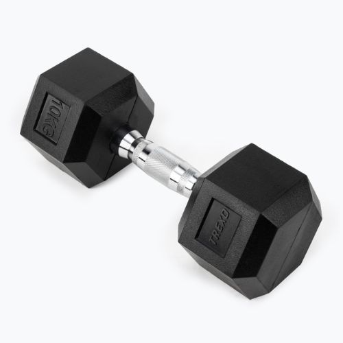 TREXO Hex HXD100 gumuoti hanteliai 10 kg