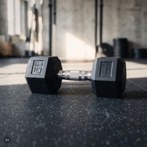 XTREXO Hex HXD100 gumuoti hanteliai 10 kg