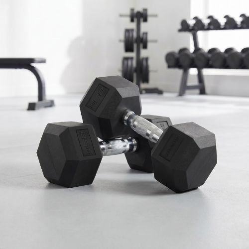 XTREXO Hex HXD250 gumuoti hanteliai 25 kg