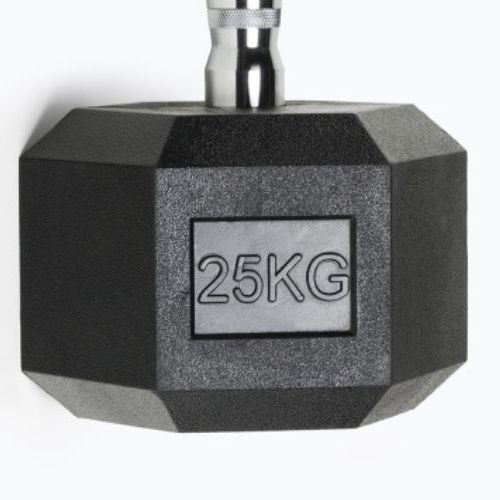TREXO Hex HXD250 gumuoti hanteliai 25 kg