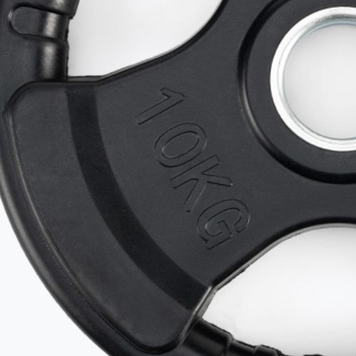 XTREXO juodos spalvos gumuoto ketaus svoris RW10 10 kg