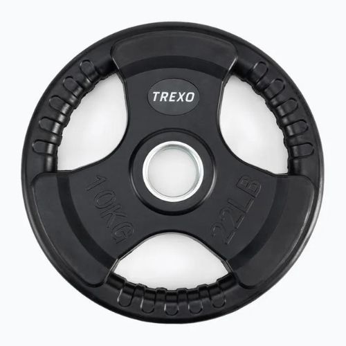 TREXO juodos spalvos gumuoto ketaus svoris RW10 10 kg