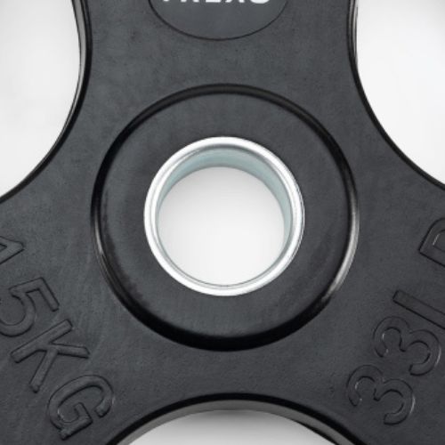 TREXO juodos spalvos gumuoto ketaus svoris RW15 15 kg
