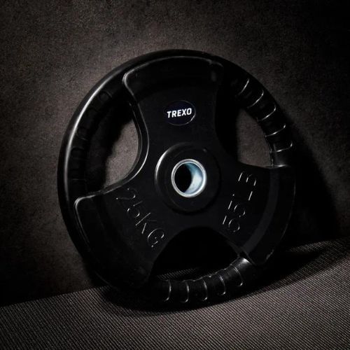 TREXO juodos spalvos gumuoto ketaus svoris RW25 25 kg