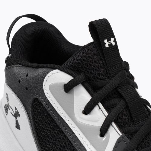 Under Armour Lockdown 6 vyriški krepšinio bateliai balta ir pilka 3025616-101