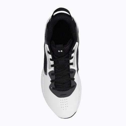 Under Armour Lockdown 6 vyriški krepšinio bateliai balta ir pilka 3025616-101