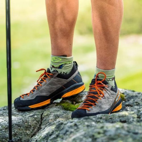 Vyriškos trekingo kojinės ORTOVOX Alpine Light Quarter raudonos 5489100008