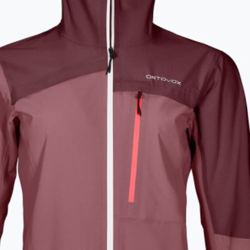 Moteriška striukė nuo lietaus ORTOVOX 2.5L Civetta maroon 7021000011