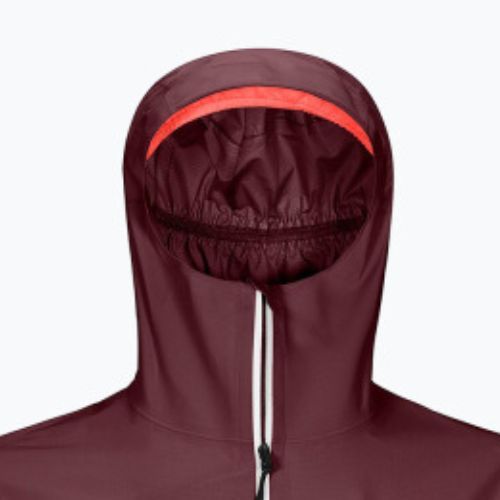 Moteriška striukė nuo lietaus ORTOVOX 2.5L Civetta maroon 7021000011