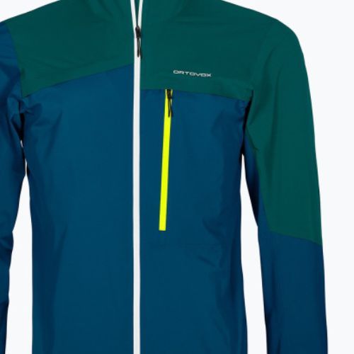 Vyriška ORTOVOX 2.5L Civetta mėlyna lietaus striukė 7025000011