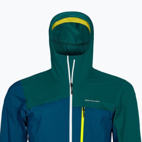 Vyriška ORTOVOX 2.5L Civetta mėlyna lietaus striukė 7025000011