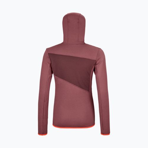 Moteriški trekingo džemperiai ORTOVOX Fleece Grid Hoody red 87201