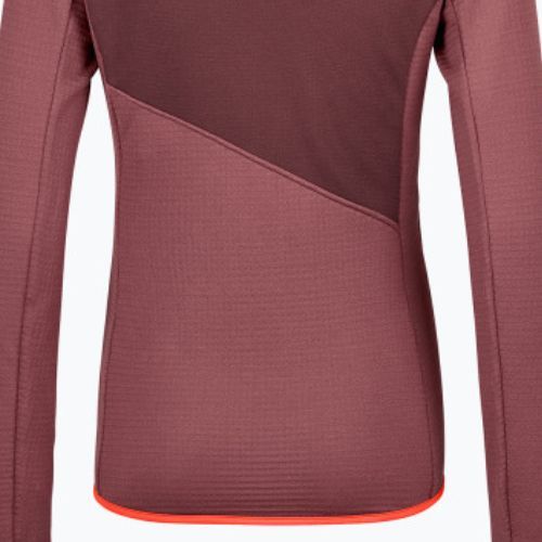 Moteriški trekingo džemperiai ORTOVOX Fleece Grid Hoody red 87201
