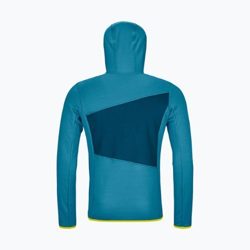 Vyriški sportiniai marškinėliai Ortovox Fleece Grid Hoody blue 87211