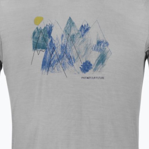 Vyriški trekingo marškinėliai Ortovox 140 Cool Mtn Playground pilka 88302