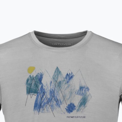 Vyriški trekingo marškinėliai Ortovox 140 Cool Mtn Playground pilka 88302