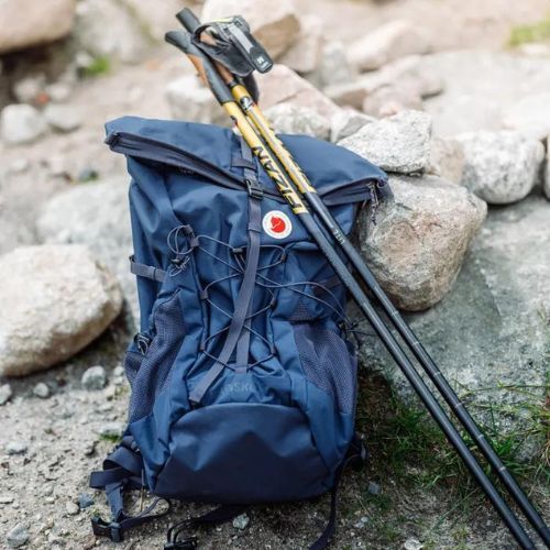 Fjällräven Abisko Hike Foldsack 25 l trekingo kuprinė navy blue F27222