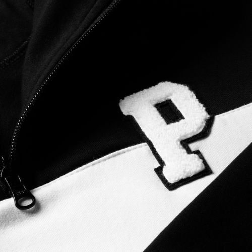 Vyriški PROSTO džemperiai su pusiau užtrauktuku, juodi KL222MSWE1132