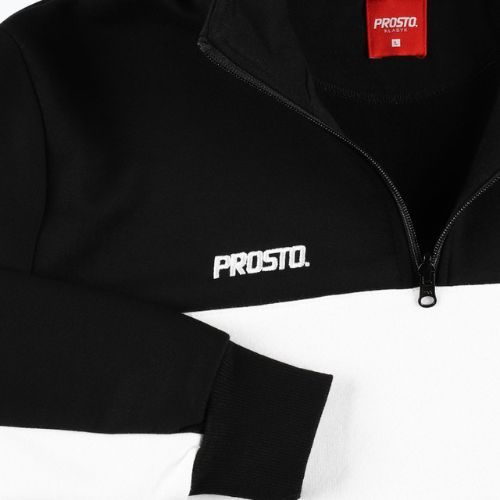 Vyriški PROSTO džemperiai su pusiau užtrauktuku, juodi KL222MSWE1132