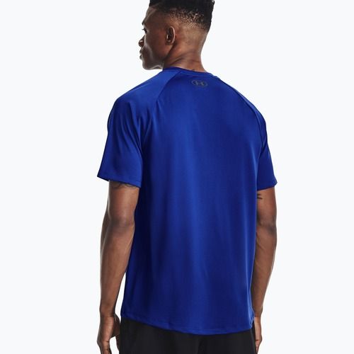 Under Armour Tech 2.0 SS Tee blue vyriški treniruočių marškinėliai 1326413