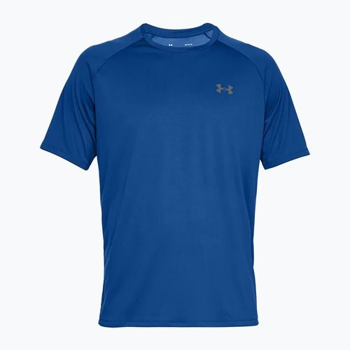 Under Armour Tech 2.0 SS Tee blue vyriški treniruočių marškinėliai 1326413