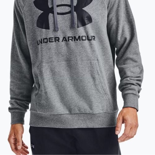 Under Armour vyriškas džemperis su gobtuvu Rival Fleece Big Logo HD tamsiai pilkas 1357093