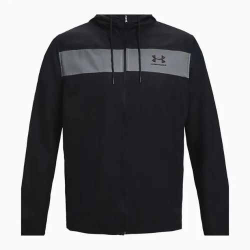 Under Armour Sportstyle Windbreaker vyriška treniruočių striukė juoda 1361621