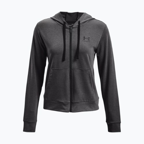 Under Armour moteriškas treniruočių džemperis Rival Terry Full Zip Hoodie pilkos spalvos 1369853