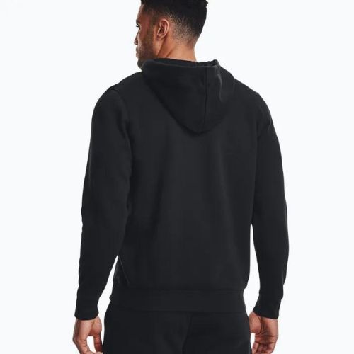 Under Armour Essential Fleece Full Zip Hood Vyriški treningo džemperiai Black 1373881