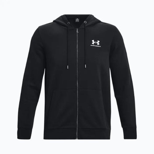 Under Armour Essential Fleece Full Zip Hood Vyriški treningo džemperiai Black 1373881