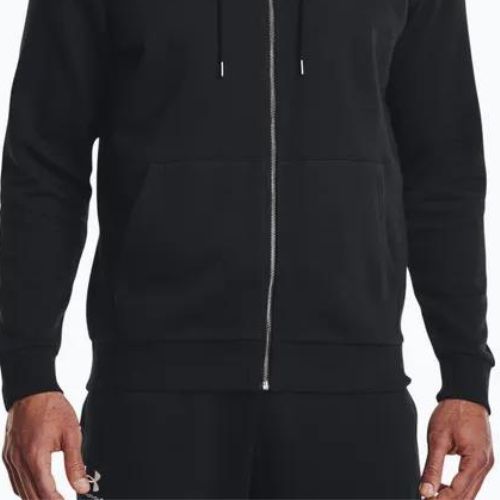 Under Armour Essential Fleece Full Zip Hood Vyriški treningo džemperiai Black 1373881