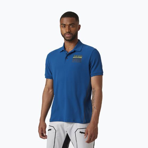 Helly Hansen HP Racing vyriški trekingo marškinėliai mėlyni 34172_606