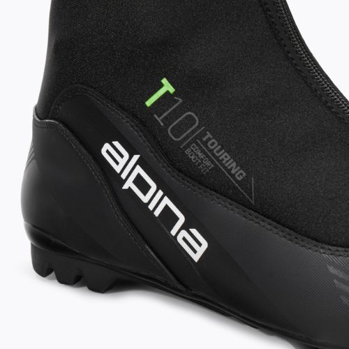 Vyriški bėgimo slidėmis batai Alpina T 10 black/green