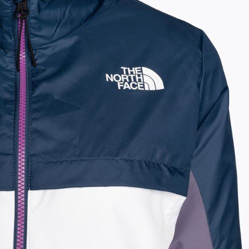 Moteriška vėjo striukė The North Face MA Wind Full Zip white-purple-blue NF0A825DIKC1