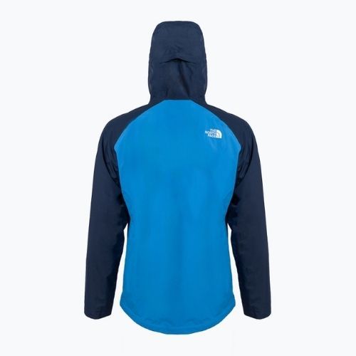 Vyriška striukė nuo lietaus The North Face Stratos tamsiai mėlyna ir raudona NF00CMH9IM51