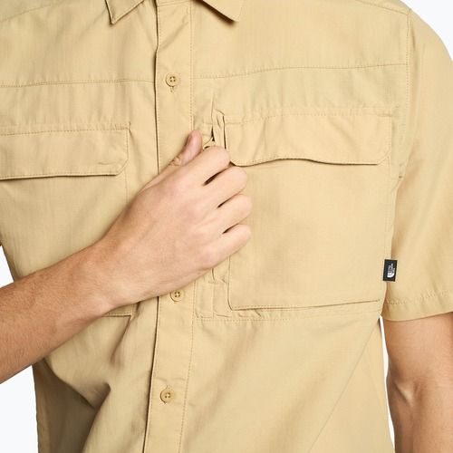 Vyriški turistiniai marškinėliai The North Face Sequoia SS beige NF0A4T19LK51