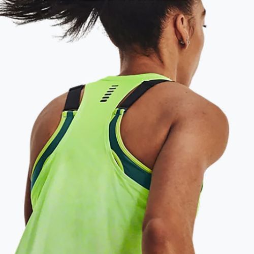 Moteriškas bėgimo marškinėlis Under Armour Rush Cicada Singlet yellow 1378404