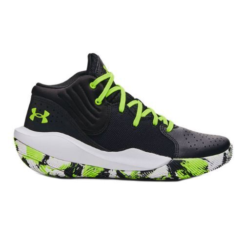 Under Armour GS Jet '21 vaikiški krepšinio bateliai juoda-žalia 3024794
