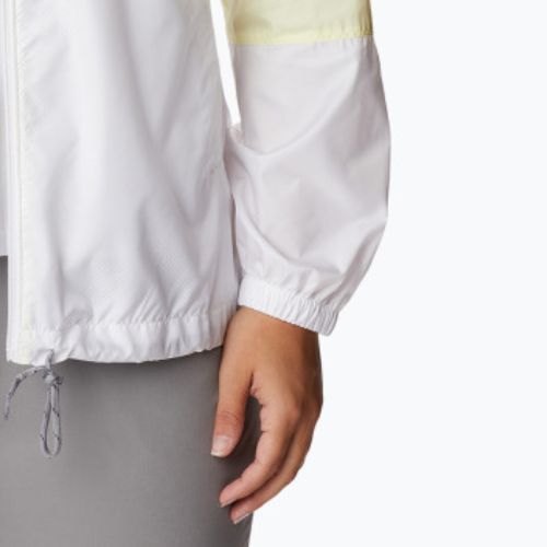 Columbia Flash Forward moteriška vėjo striukė geltona ir balta 1585911713