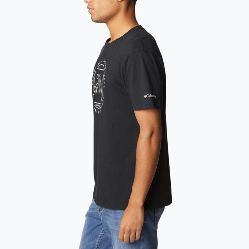 Columbia Rapid Ridge Graphic vyriški trekingo marškinėliai juodi 1888813020