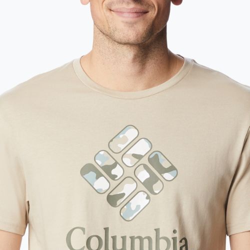 Columbia Rapid Ridge Graphic vyriški trekingo marškinėliai beige 1888813273