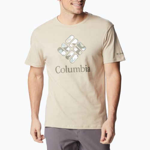 Columbia Rapid Ridge Graphic vyriški trekingo marškinėliai beige 1888813273