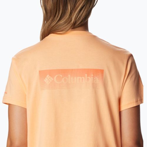 Columbia moteriški marškinėliai North Cascades Cropped orange trekking shirt 1930051826