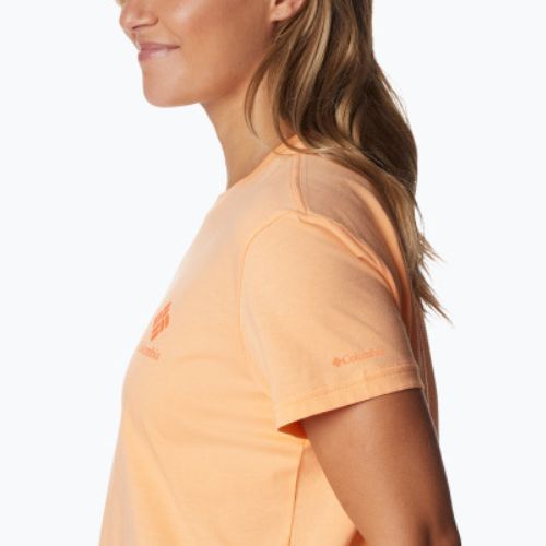 Columbia moteriški marškinėliai North Cascades Cropped orange trekking shirt 1930051826